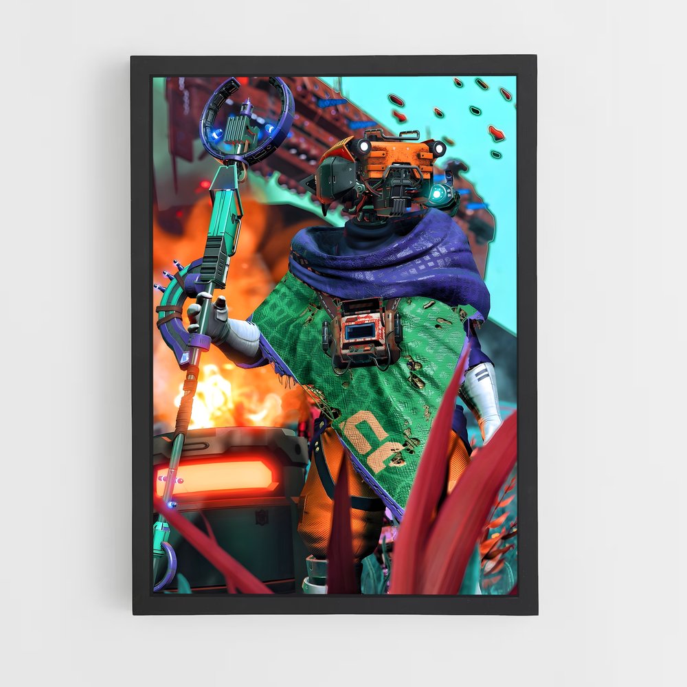 Poster Space Invader – affiche No man sky (vue 2)